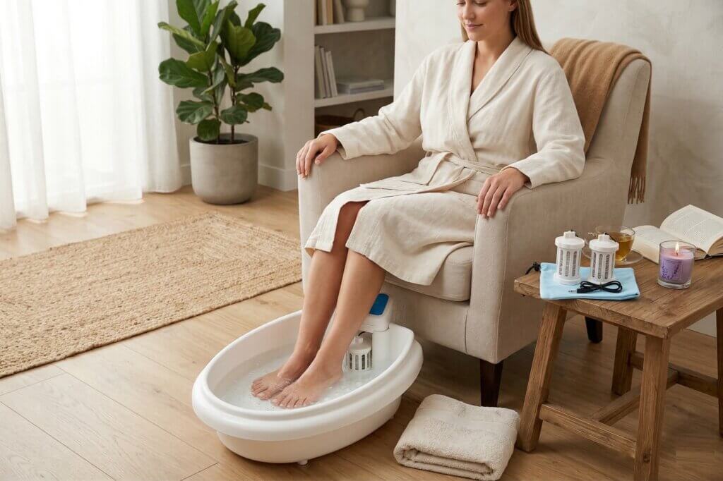 oczyszczanie stóp z toksyn za pomocą Hydrosany