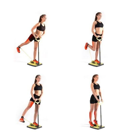 Aparat Fitness do Ćwiczeń Pośladków i Nóg z Przewodnikiem - obrazek 3