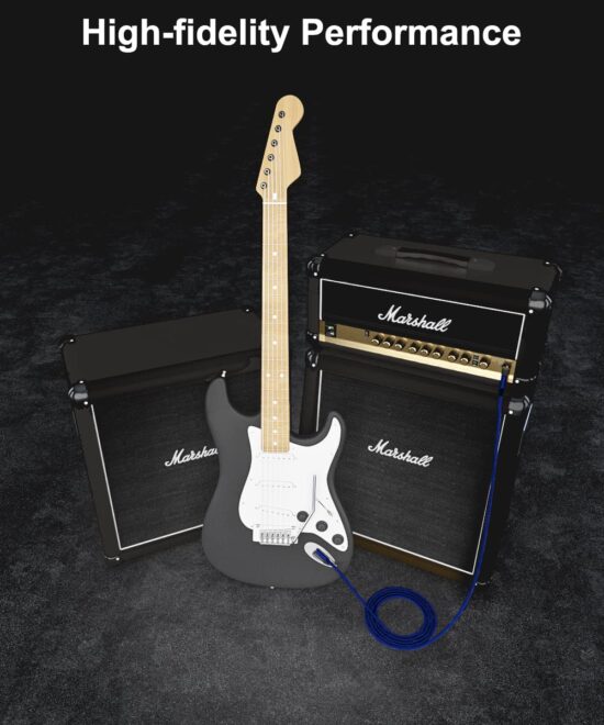Kabel do instrumentów gitarowych zestaw 2 sztuki 6 m - obrazek 5
