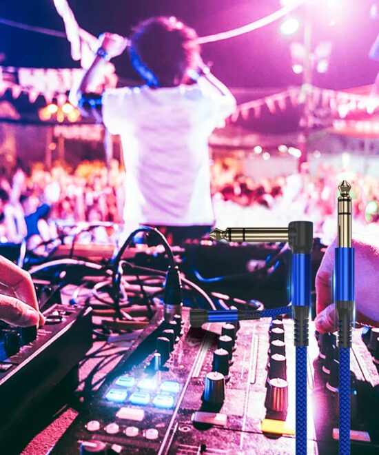 Kabel do instrumentów gitarowych zestaw 2 sztuki 6 m - obrazek 7