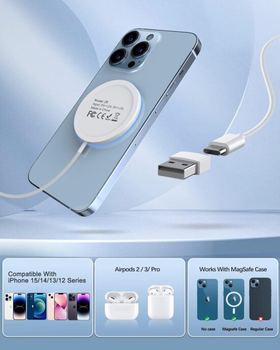 Magnetyczna bezprzewodowa ładowarka do Apple - obrazek 5