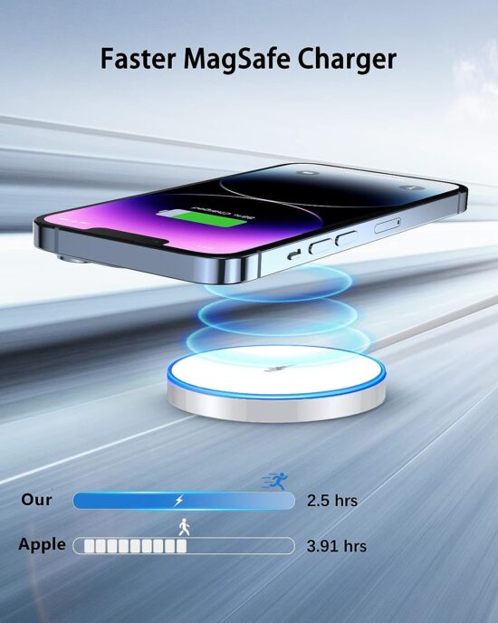 Magnetyczna bezprzewodowa ładowarka do Apple - obrazek 2