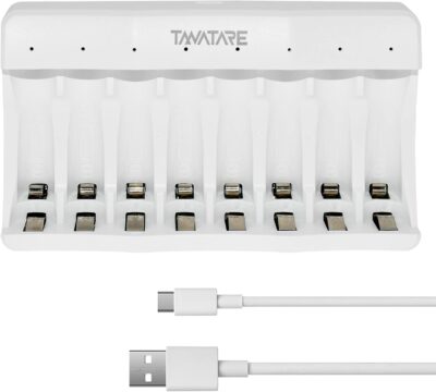 Ładowarka do akumulatorów AA AAA z wejściem szybkiego ładowania USB-C (5V 2A)