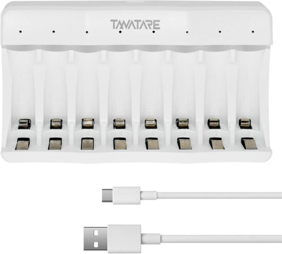 Ładowarka do akumulatorów AA AAA z wejściem szybkiego ładowania USB-C (5V 2A)