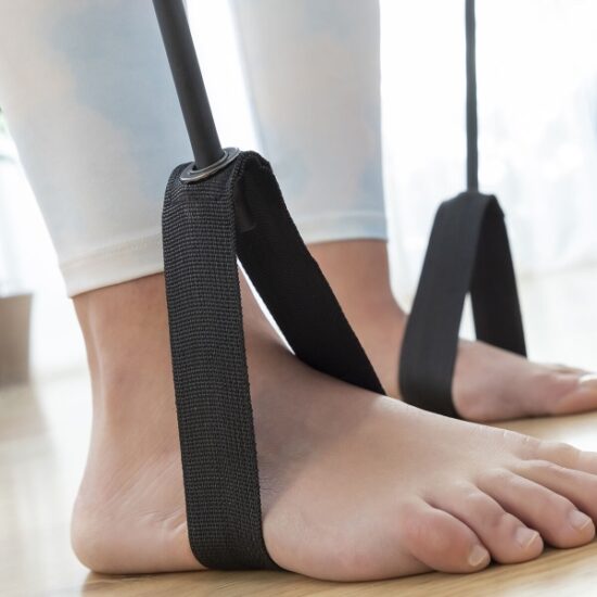 Drążek do Fitnessu z Taśmami Elastycznymi i Przewodnikiem - obrazek 8