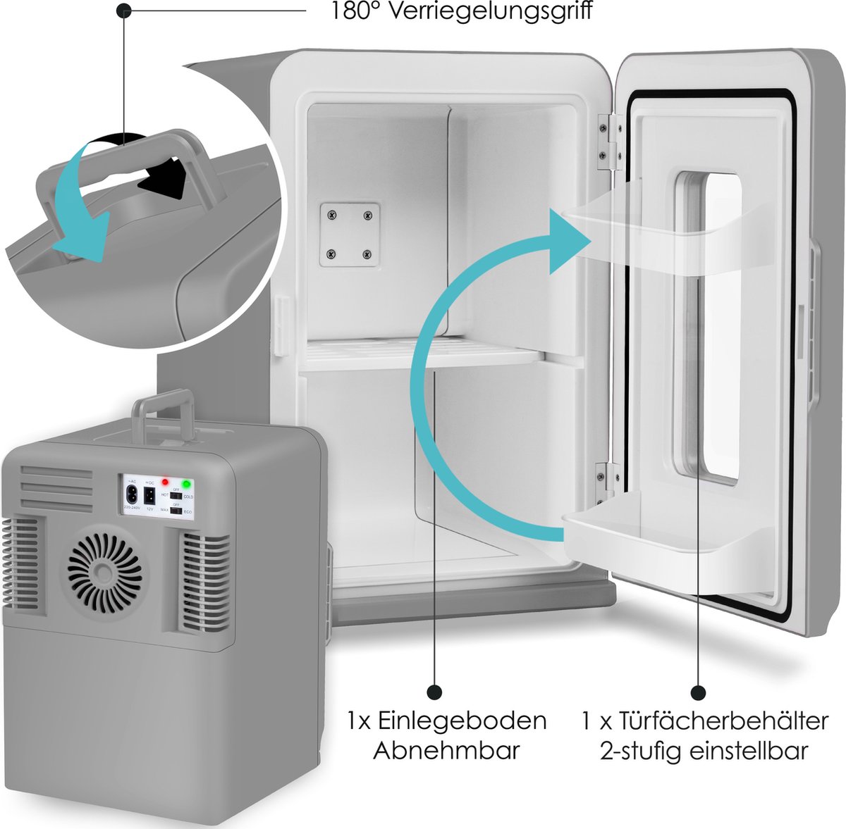 Mini Lodówka Przenośna Funkcja Chłodzenia i Podgrzewania - obrazek 2