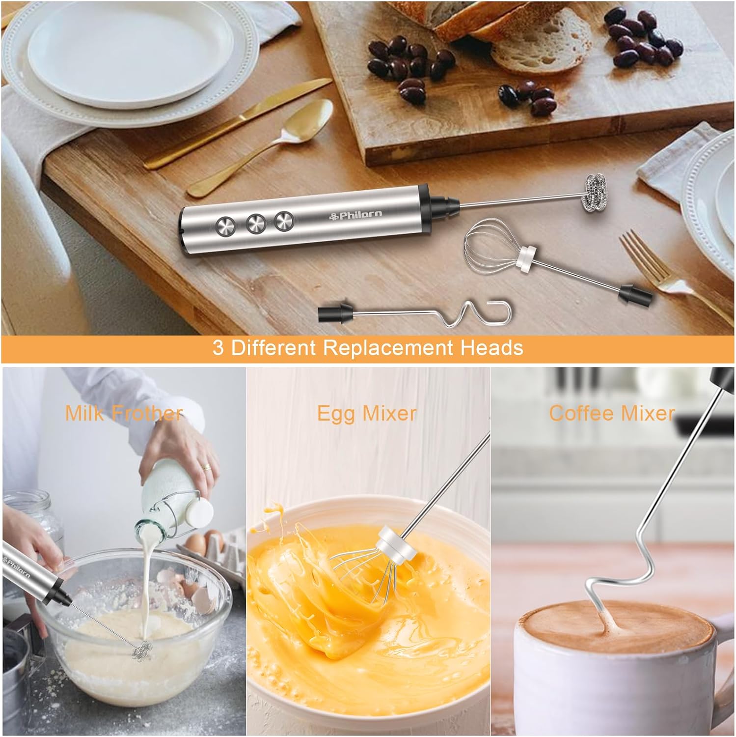 spieniacz do mleka elektryczny na stojaku