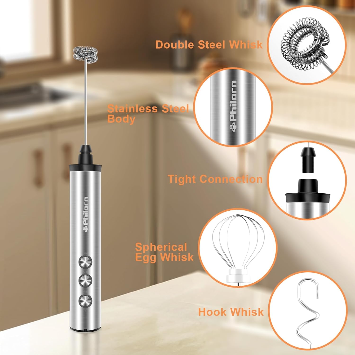 Spieniacz Do Mleka Ze Stojakiem - obrazek 2