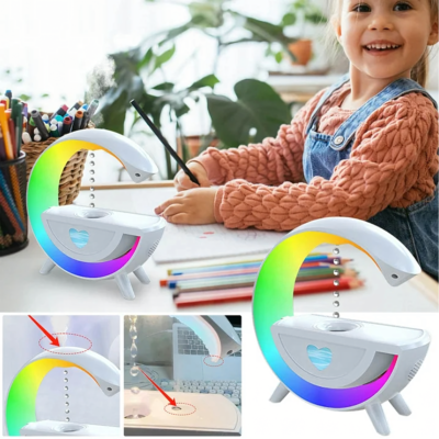 Nawilżacz i Głośnik Bluetooth z Lampką Nocną