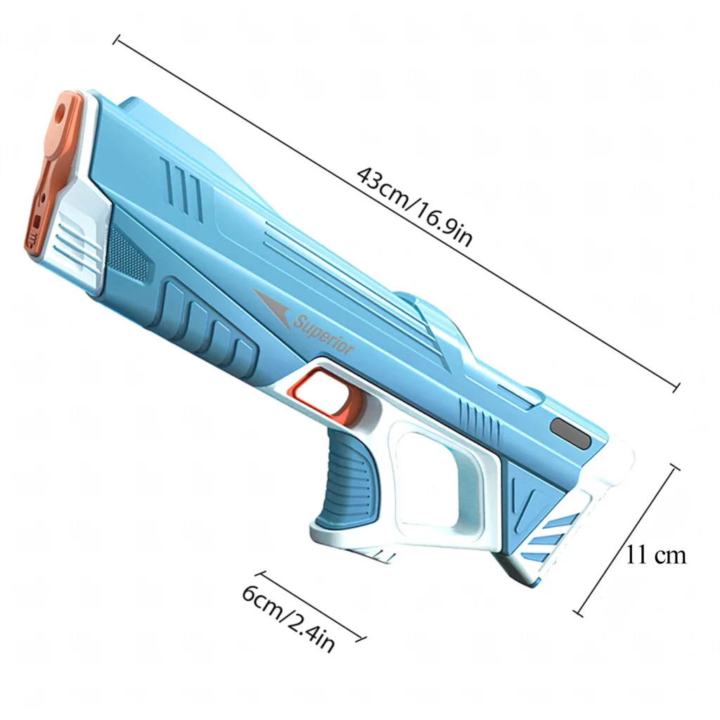 pistolet na wodę wymiary