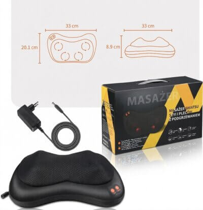 Masażer do Karku, Brelley Poduszka do Masazu Pleców, Ramion