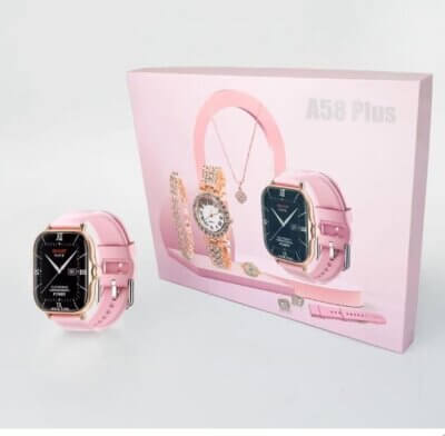 Zestaw Smartwatcha i Biżuterii 7 w 1 A58 Plus