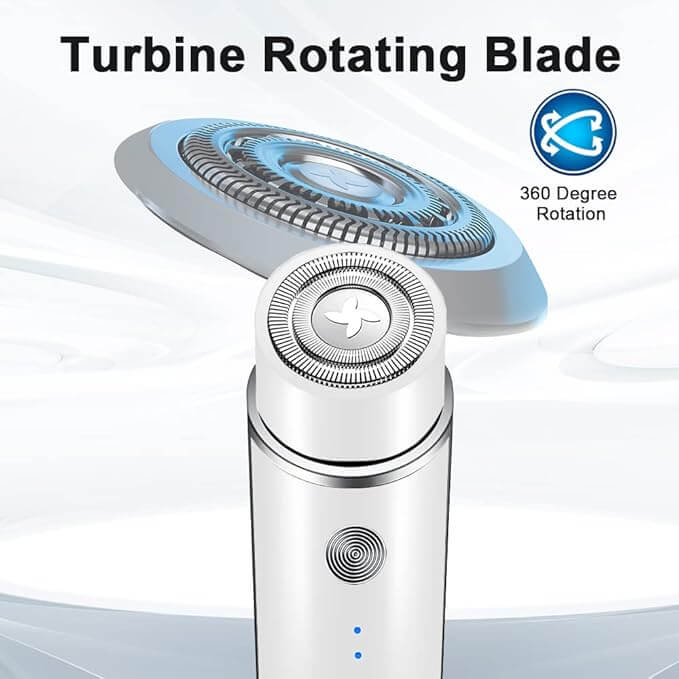 Depilator elektryczny, Do Twarzy, Brody, Wąsów, Nóg, Pach, Bikini, LED - obrazek 7