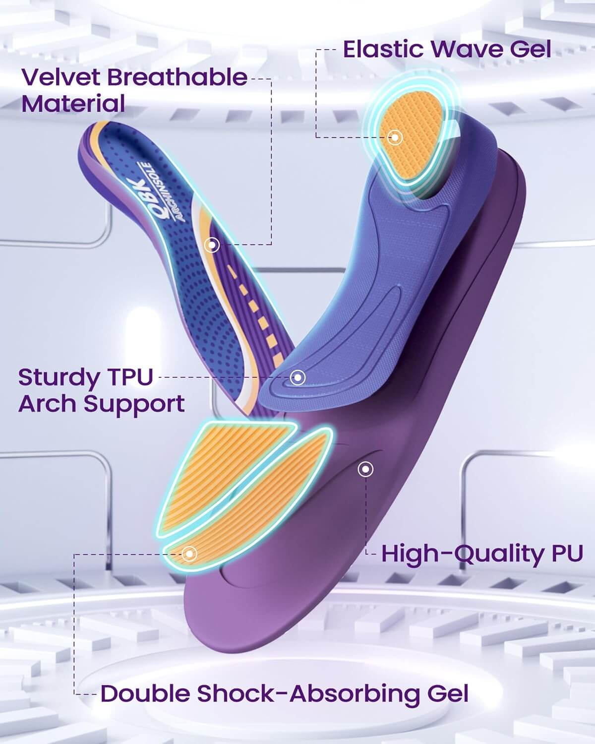 Wkładki Ortopedyczne QBK r. M - obrazek 3