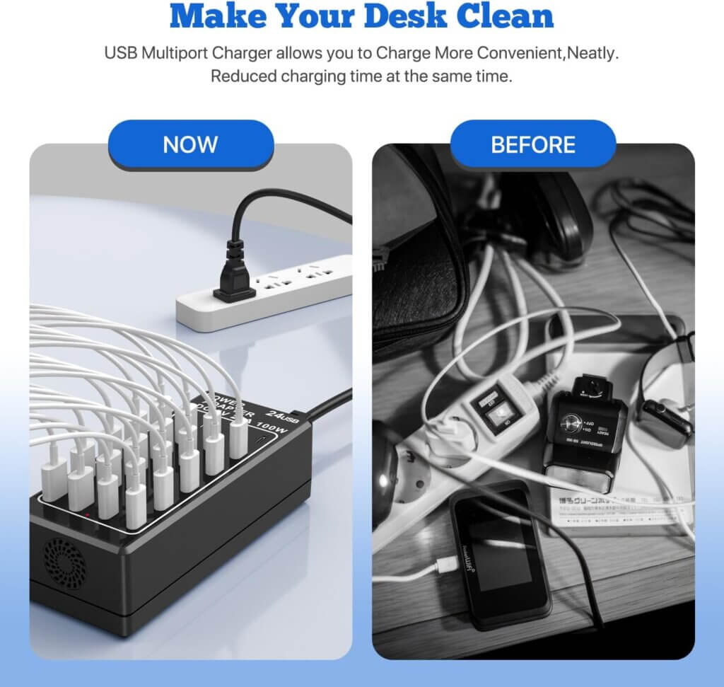 stacja ładowarki 24 usb