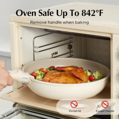 Zestaw garnków Redchef ceramiczne 5 el.