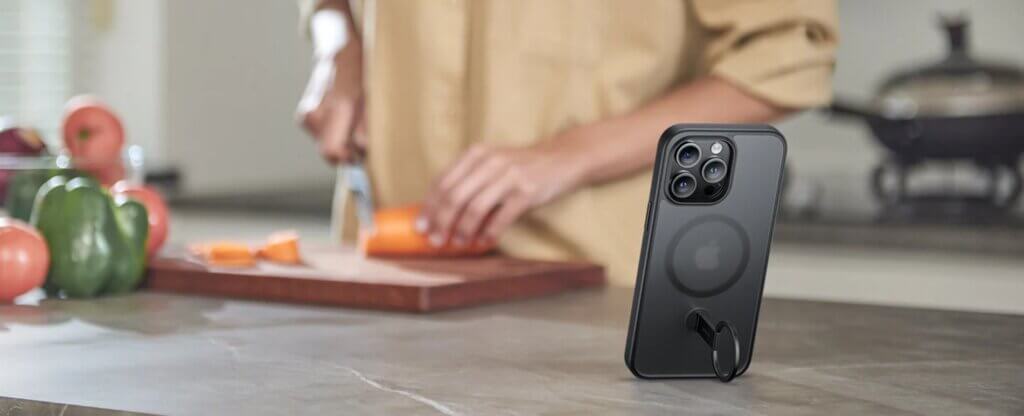 etui RingLax dla iPhone'a 15 Pro od JSAUX