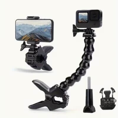 Zacisk Jaws Flex z Regulowanym Uchwytem Gęsiego Szyjki – Kompatybilny z Hero12