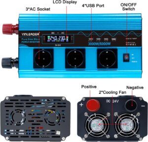 Yinleader-Falownik-3000-W-czysty-przetwornik-napiecia-sinusoidalnego-24V-23-V-z-wyswietlaczem-LCD-przetwornica