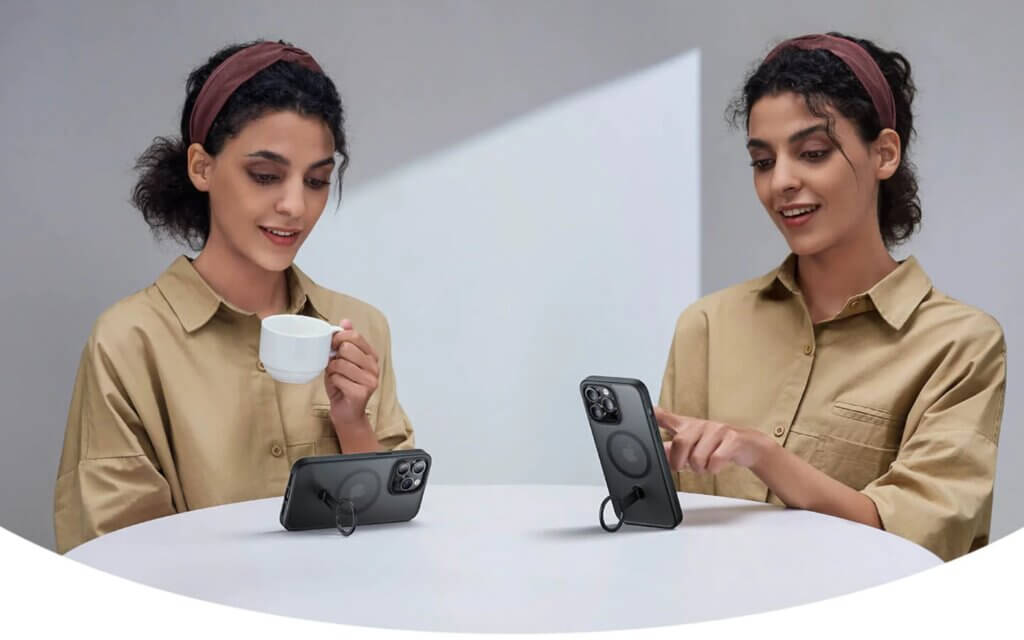 etui RingLax dla iPhone'a 15 Pro od JSAUX