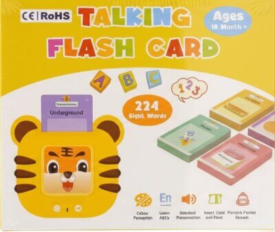 Mówiące Fiszki  Angielski 224 słowa Z Alfabetem Litery/Cyfry/Kolory