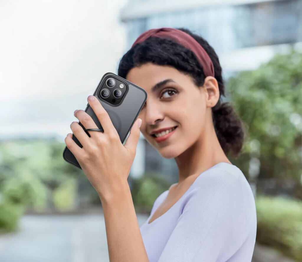 etui RingLax dla iPhone'a 15 Pro od JSAUX