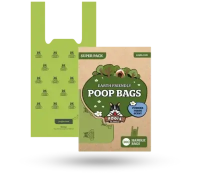 Przyjazne dla środowiska torby na odchody dla zwierząt Pogi z łatwymi do wiązania uchwytami