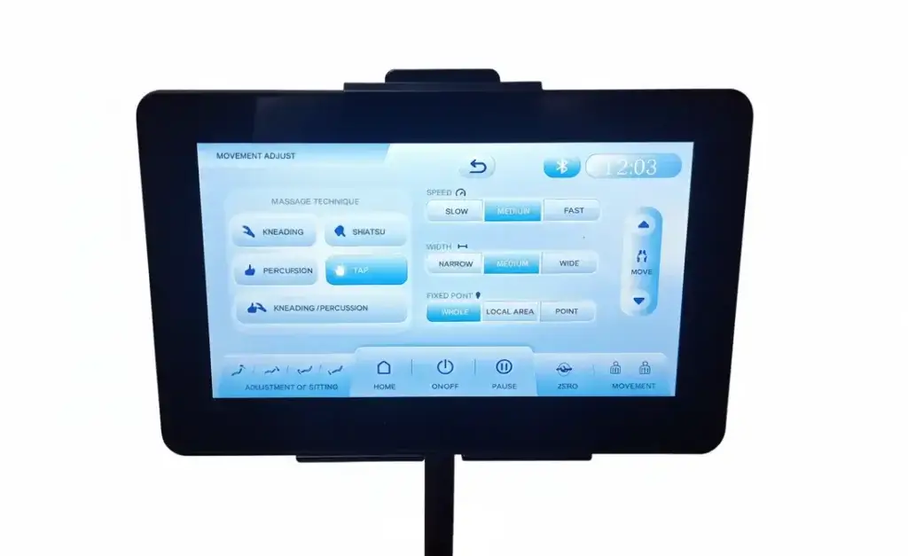 tablet fotela masującego