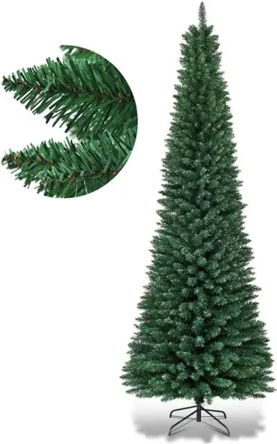 Choinka sztuczna Costway 201 – 220 cm Wąska