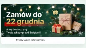 informacja o gwarantowanej dostawie przed świętami