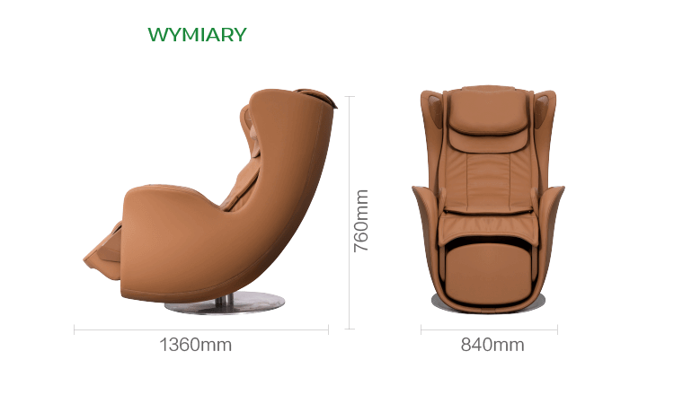 Wymiary fotela masującego