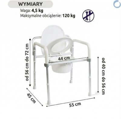 Podwyższone Krzesło Toaletowe
