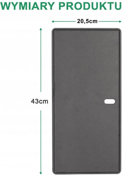 Dwustronna Żeliwna Płyta Grillowa WELL GRILL 43 x 20,5 cm